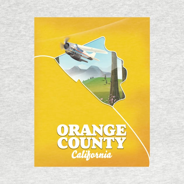 Orange County California Travel poster by nickemporium1